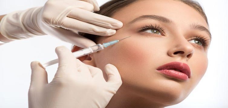 Injected Botox into the skin